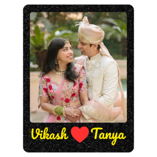 Personalized Couple Gift, LED Photo Frame, Laser Cut Name Frame, Wedding Anniversary Gift, Customized Light Box, 12x18 Photo Frame, Home Decor for Couple