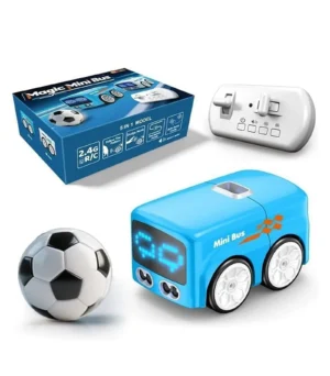MAGIC MINI BUS-1 Magic Mini Bus Remote Control Car with LED light & Music for kids- Follows Patterns, Dodges Obstacles, Line Patrol